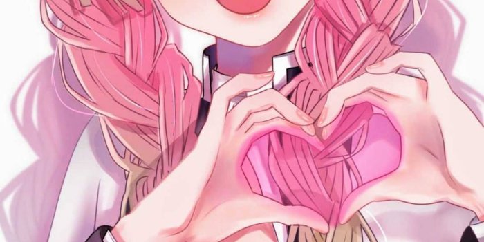 1080x1920 Download Mitsuri Kanroji Hand Heart Wallpaper | Wallpapers.com