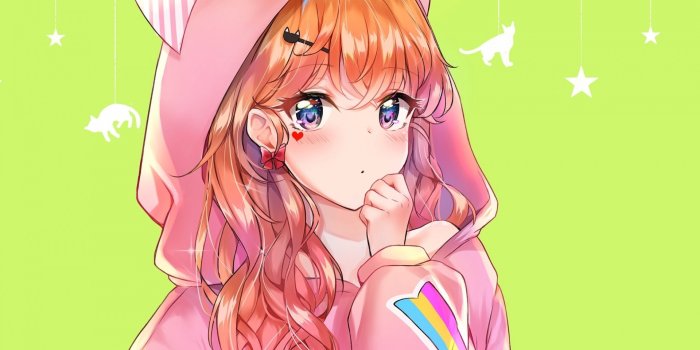 1920x1080 26 Hoodie Cute Anime Girl Wallpapers - Wallpaperboat