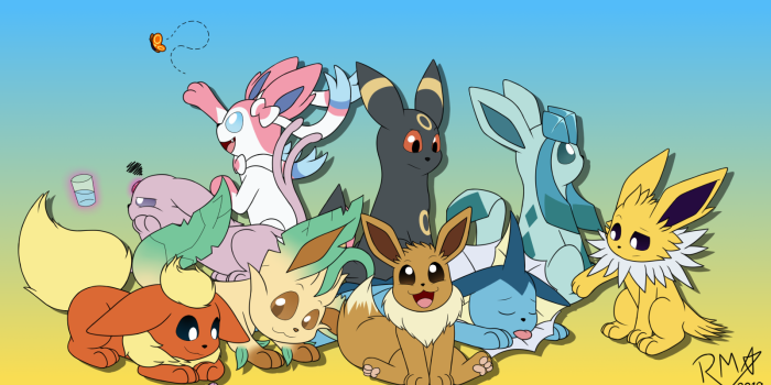 1600x900 Eeveelutions wallpaper by Richy Miner by RichyMiner -- Fur Affinity [dot]  net