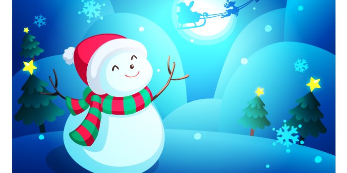 2800x1900 Christmas Snowman Wallpaper 1307956 Vector Art at Vecteezy
