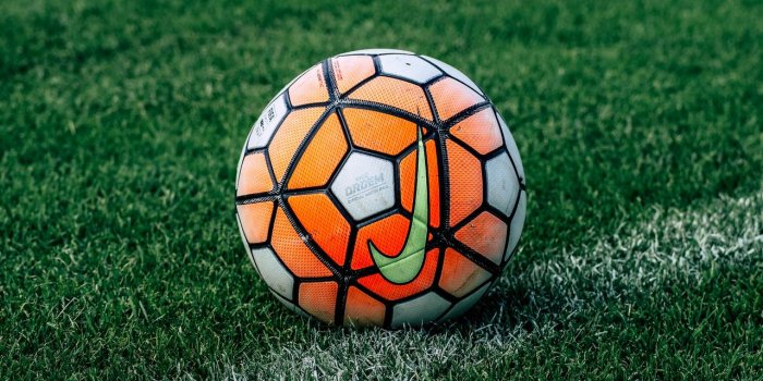 1280x1024 Download wallpaper 1280x1024 soccer ball, football, lawn, grass standard  5:4 hd background