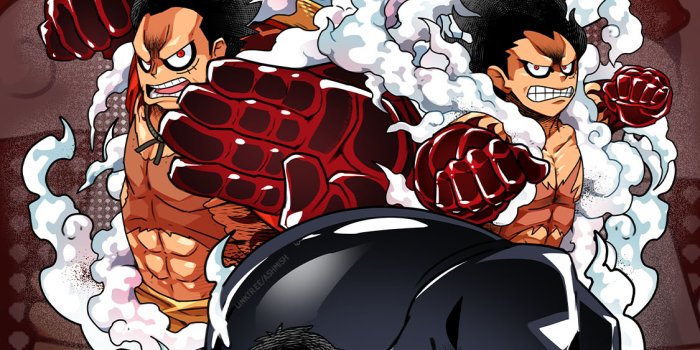 1125x2436 Artwork] Luffy One Piece Evolution Wallpaper