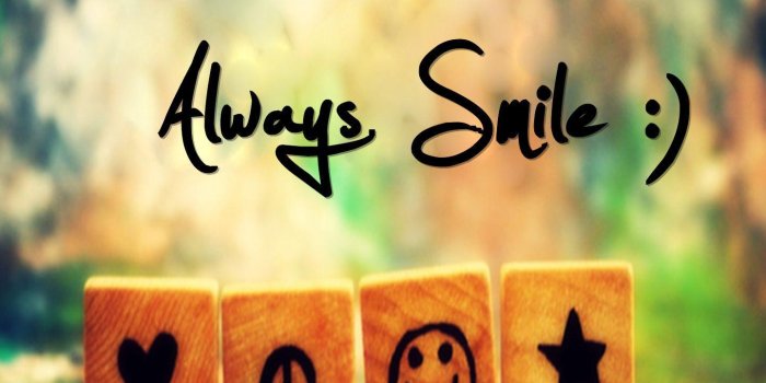 1440x1280 Download Always smile(1) - Saying quote wallpapers for your mobile cell  phone