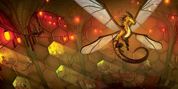 6225x2550 438192 4K, fantasy art, bees, dragon, wings - Rare Gallery HD Wallpapers