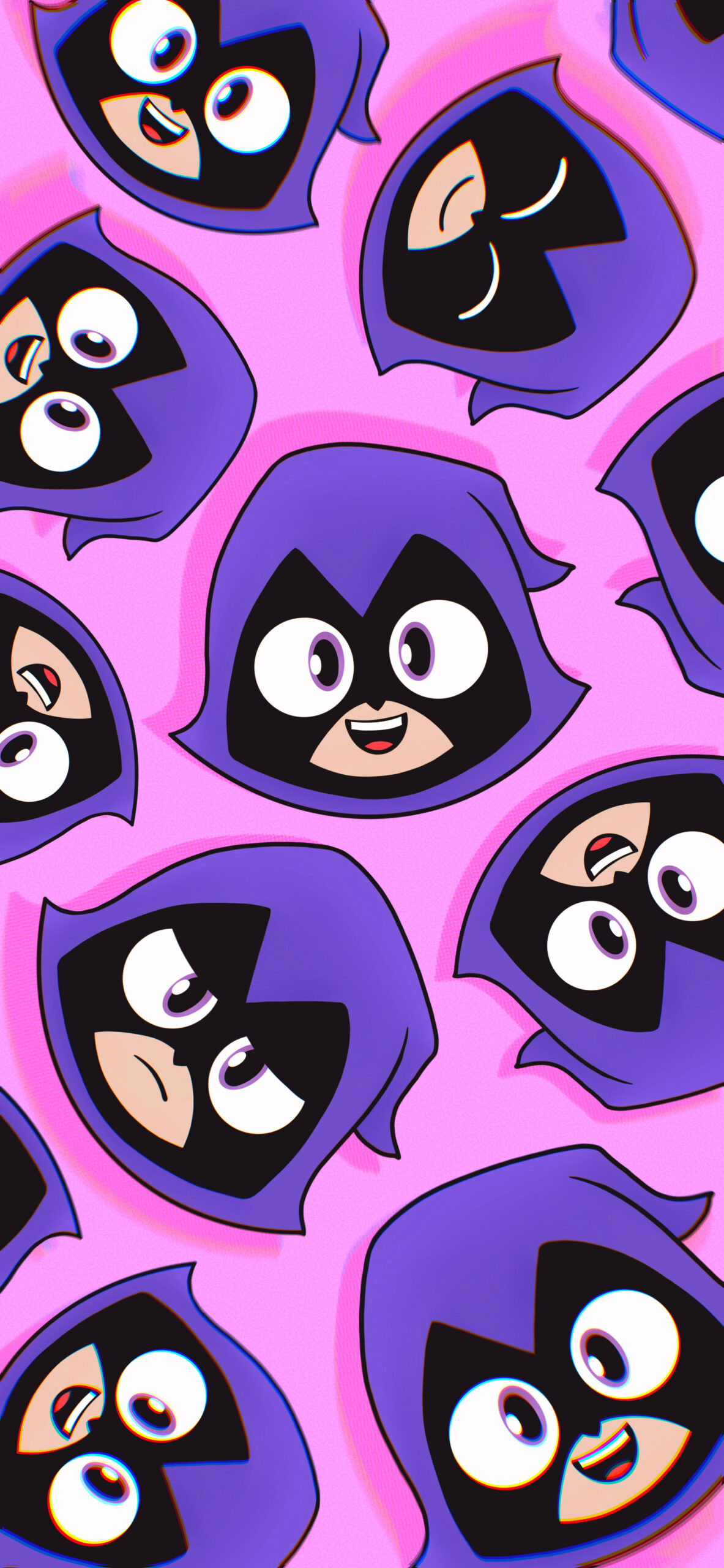 1183x2560 Teen Titans Go Raven Pink Wallpapers