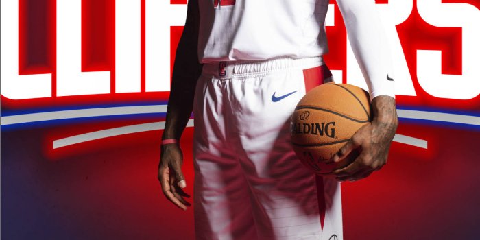 1440x2960 Download Paul George Clippers Neon Light Wallpaper | Wallpapers.com