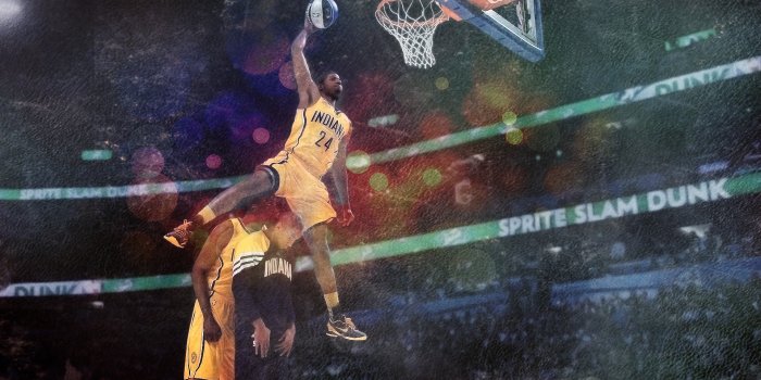 1920x1080 42+] Paul George Dunk Wallpaper - WallpaperSafari