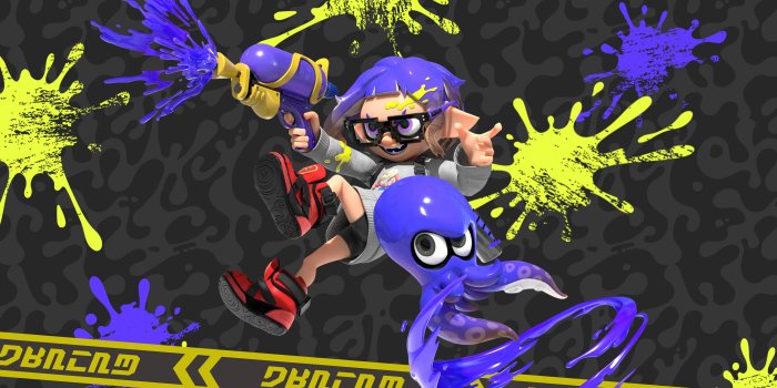 3840x2160 Splatoon 3 Inkling and Octoling Version 2 Wallpaper - Cat with Monocle