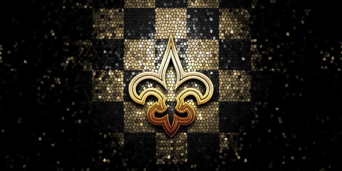1332x850 Wallpaper wallpaper, sport, logo, NFL, glitter, checkered, New Orleans  Saints images for desktop, section спорт - download