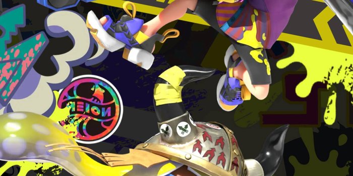 1440x2960 Splatoon 3 Inkling and Octoling Version 6 Wallpaper - Cat with Monocle