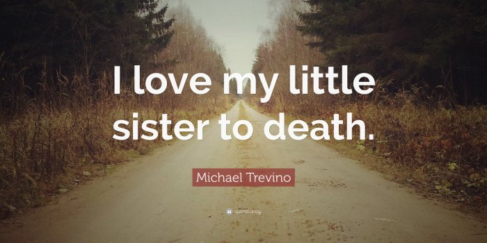 3840x2160 Michael Trevino Quote: “I love my little sister to death.”