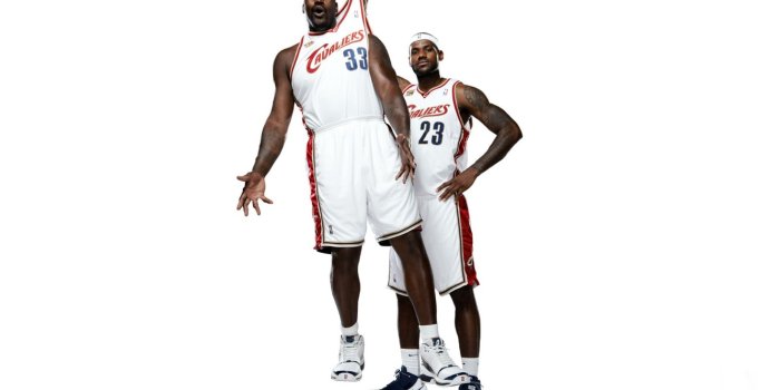 1332x850 Wallpaper White, Basketball, Background, NBA, LeBron James, Cleveland  Cavalier, Shaquille O'neal images for desktop, section спорт - download