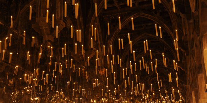 3600x2213 Download Great Hall Room Hogwarts Wallpaper | Wallpapers.com