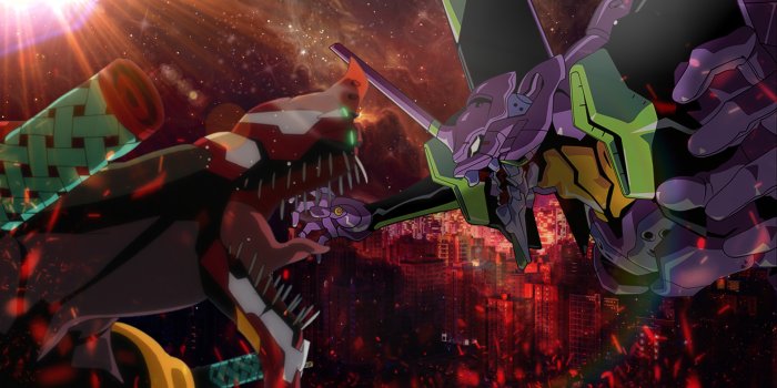 1920x1080 Neon Genesis Evangelion Wallpaper Unit 1 vs Unit 2 by tarocl