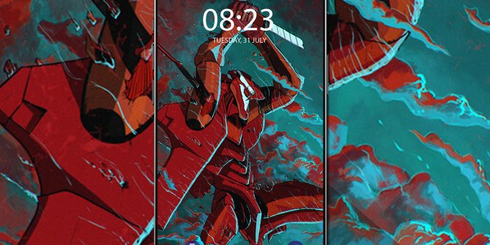 1351x1080 Neon Genesis Evangelion EVA-02 wallpaper