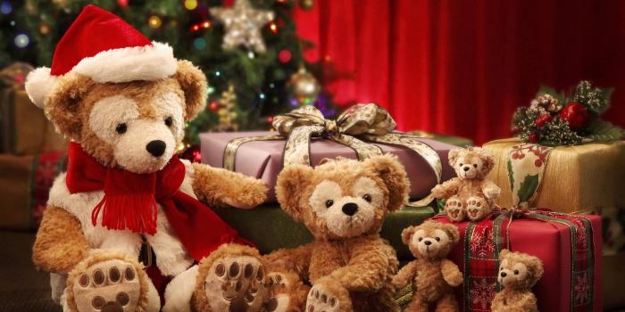 1920x1080 Download Merry Christmas Duffy The Disney Bear Wallpaper | Wallpapers.com