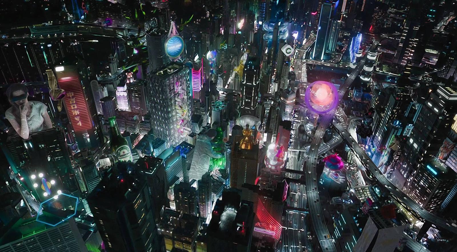 1920x1058 Download Ghost In The Shell Movie Setting Wallpaper | Wallpapers.com