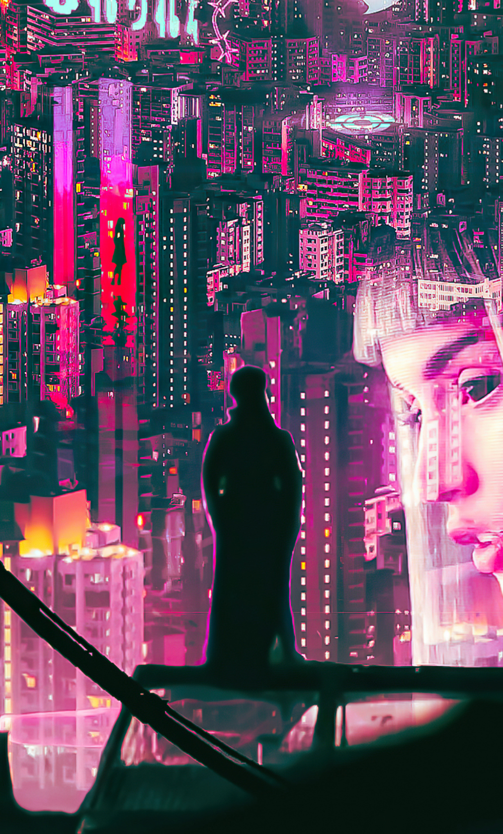 1000x1656 Download the night begin, ghost in the shell, art 1280x2120 wallpaper,  iphone 6 plus, 1280x2120 hd image, background, 28224 | Ghost in the shell,  Wallpaper, Art