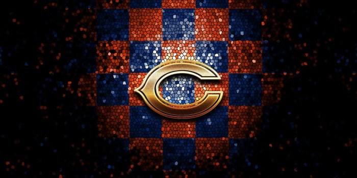 1332x850 Wallpaper wallpaper, sport, logo, NFL, glitter, checkered, Chicago Bears  images for desktop, section спорт - download