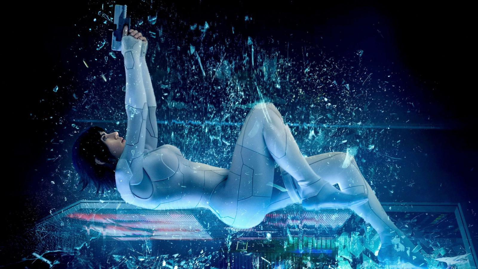 1920x1080 Desktop Wallpaper Scarlett Johansson, Ghost In The Shell, 2017 Movie,  Fight, Hd Image, Picture, Background, H9x Zd