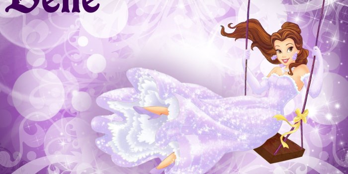 1332x850 Wallpaper swing, cartoon, disney, disney, belle, beauty and the beast, Belle,  beauty and the beast images for desktop, section фильмы - download