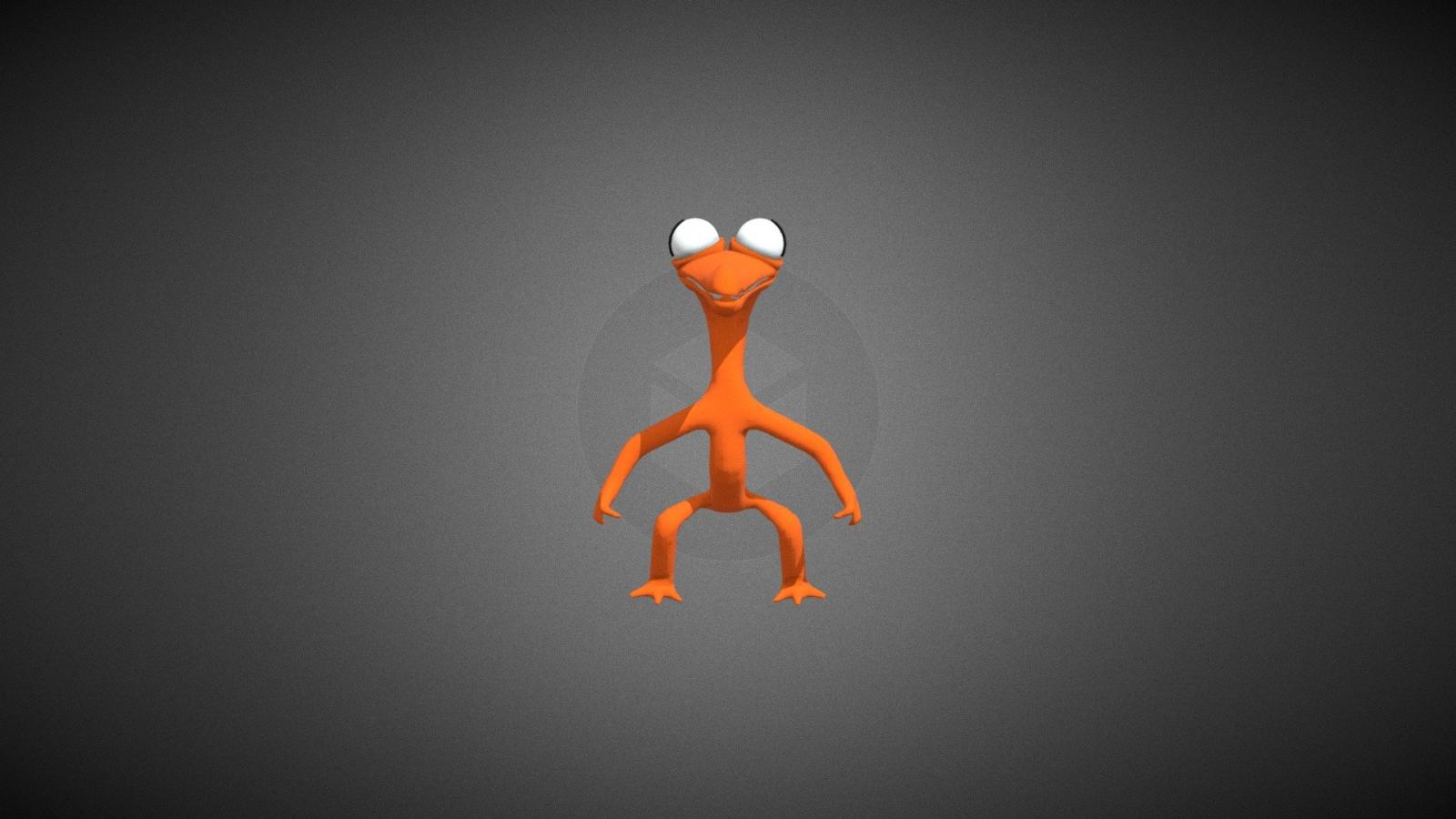 1920x1080 Orange from rainbow friends (rigged) - Download Free 3D model by yes  (@pacmna) [6aea622]