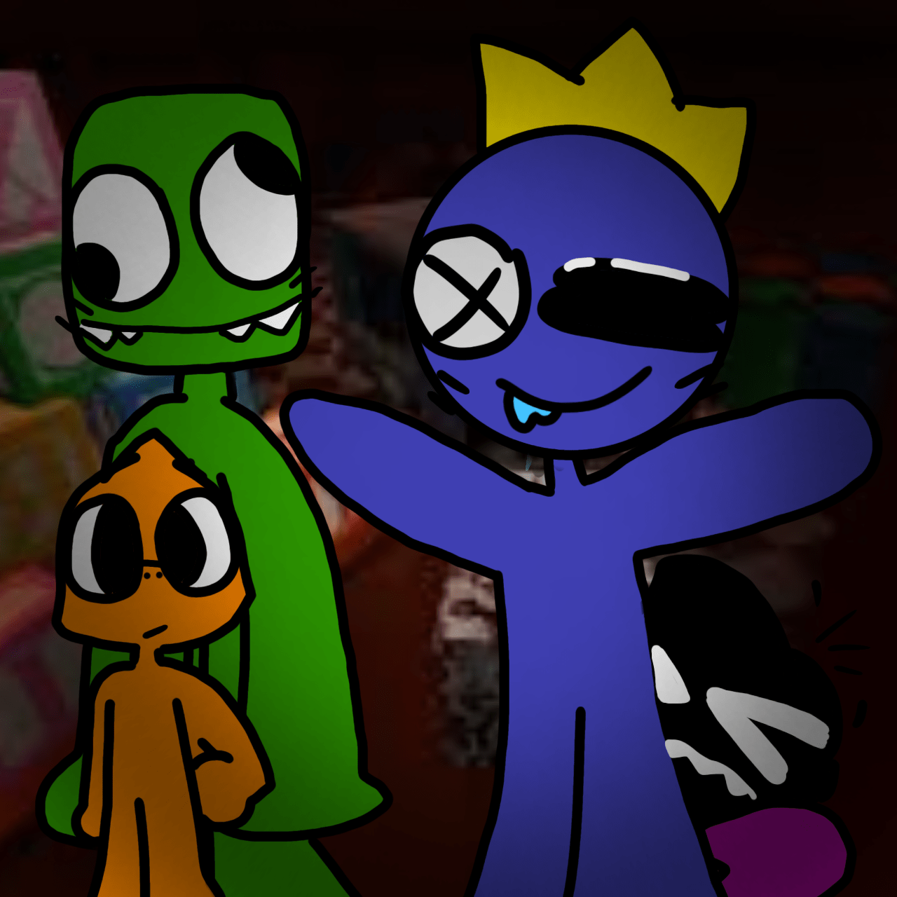 1280x1280 Rainbow Friends Wallpaper - NawPic