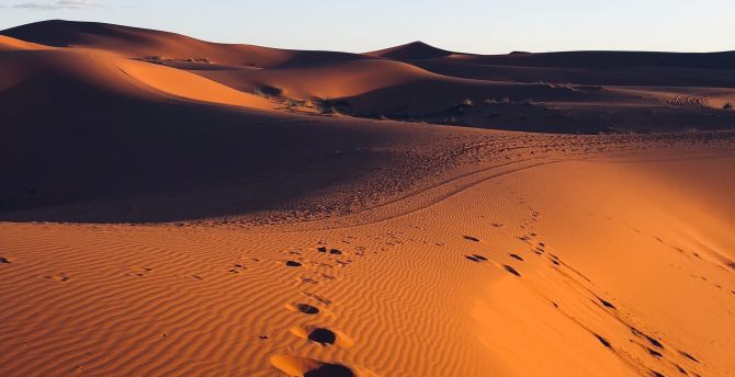 670x344 Wallpaper morocco, marks, dunes, desert, sand desktop wallpaper, hd image,  picture, background, c73973 | wallpapersmug