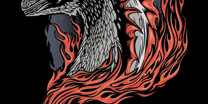 867x1300 Wall Art Print House of Dragon - Dragon in Fire | Gifts & Merchandise |  Europosters