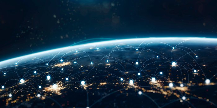 3840x2400 Network Wallpaper 4K, Connections, Earth, Space, #2463