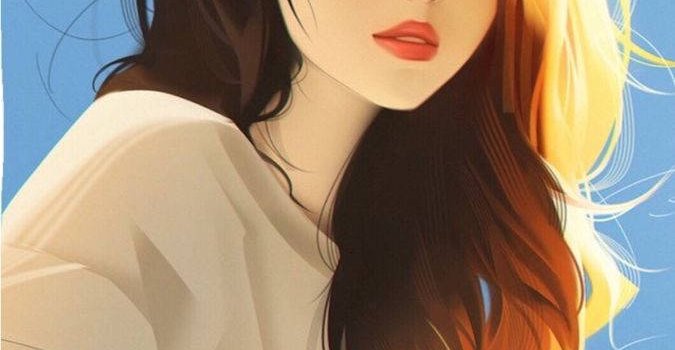 675x1200 Download Studious Cool Girl Cartoon Wallpaper | Wallpapers.com