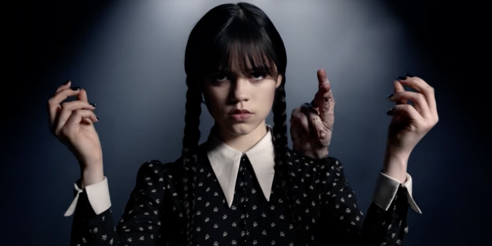 1850x1028 New Photo of Jenna Ortega as Wednesday Addams in Tim Burton's WEDNESDAY —  GeekTyrant