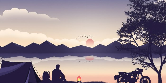 2560x1669 Biker Camping, HD Bikes, 4k Wallpapers, Images, Backgrounds, Photos and  Pictures