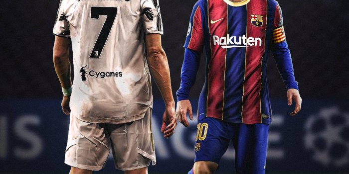 1080x1350 Download A Match Messi And Ronaldo 4k Wallpaper | Wallpapers.com