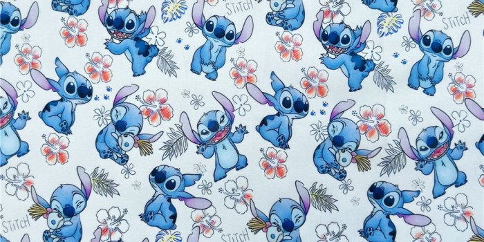 1000x1000 Caroon Disney Lilo Stitch Cotton Fabric Printed Plain Sewing - Etsy