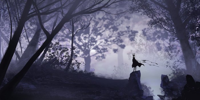 6600x3600 6600x3600 / dark forest vectors - Coolwallpapers.me!