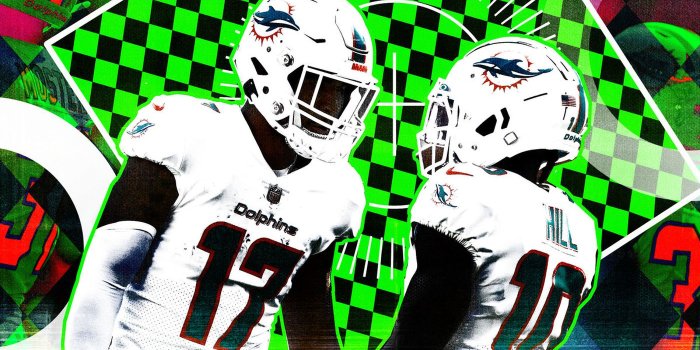 1400x788 The Dolphins' Tyreek Hill and Jaylen Waddle Are Breaking WR Production -  The Ringer