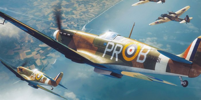 1332x850 Wallpaper fighter, UK, Supermarine Spitfire, Raf, Spitfire Mk.IIa, Adam  Tooby images for desktop, section авиация - download