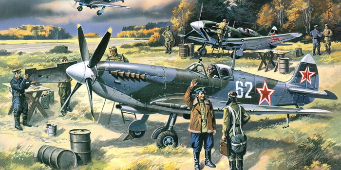 1280x924 Wallpaper Airplane Soldiers Supermarine Spitfire Painting Art