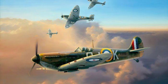1332x850 Wallpaper art, airplane, aviation, Supermarine Spitfire, ww2 images for  desktop, section авиация - download