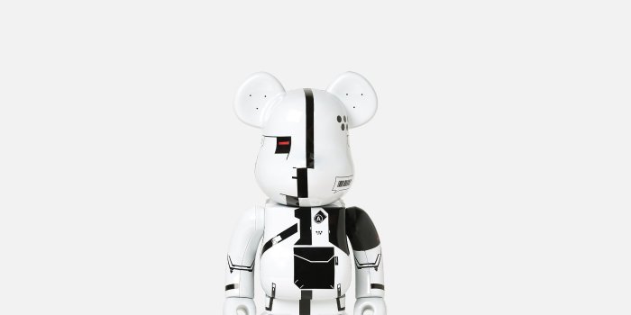 2500x3400 Medicom Bearbrick 400% Acronym White Chrome 2-Pack | SPECTRUM (med1212)