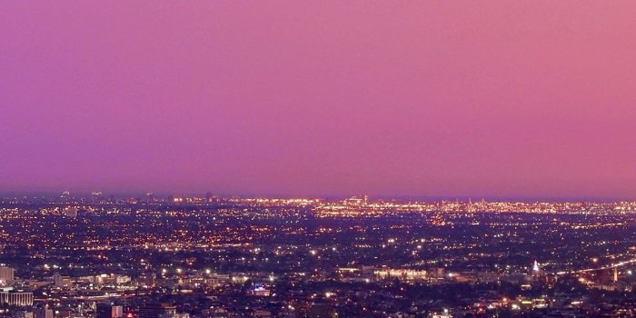 1284x2778 Los Angeles at Night Pink Sky Sony Xperia X XZ Z5 iPhone Wallpapers  Free Download