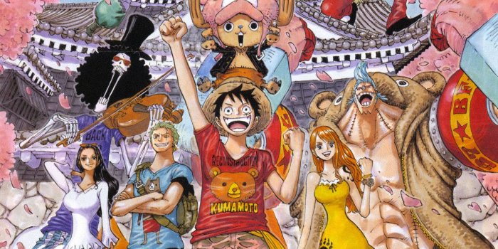 1414x2000 Download One Piece Phone Straw Hat Pirates With Temple Wallpaper |  Wallpapers.com