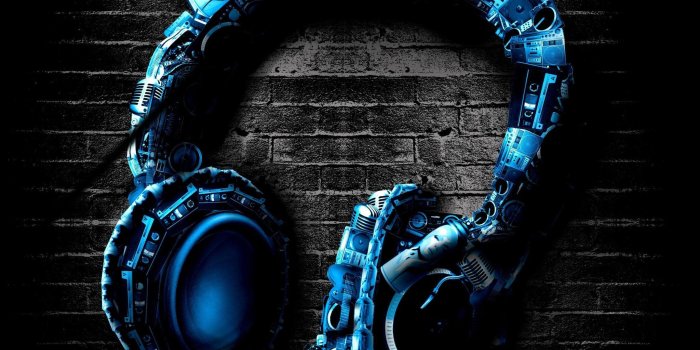 2048x1536 Awesome Blue Headphones 2K wallpaper download