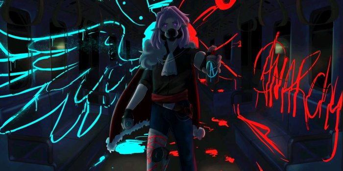 1920x1080 I made a scifi!technoblade animated wallpaper [Original art by: @Drewsyy_]  : r/Technoblade