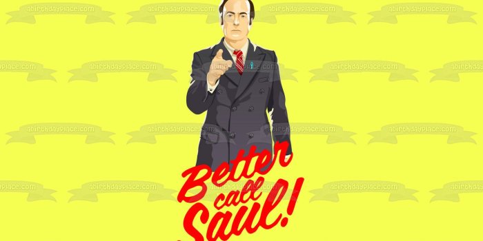 1366x768 Better Call Saul Cartoon Picture Yellow Background Edible Cake Topper Image  ABPID27066 | Cartoon pics, Better call saul, Edible cake toppers