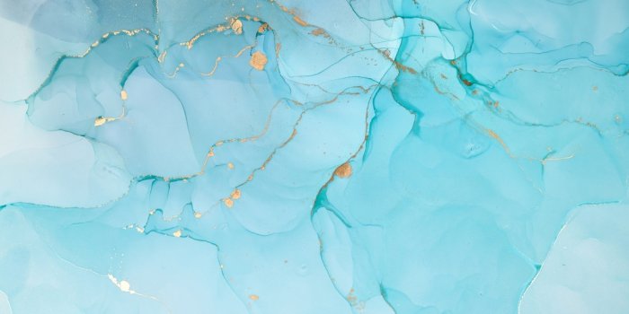 1100x734 Light Blue Marble with Gold Look Splash Wallpaper Mural - Wallpaper •  Wallmur®