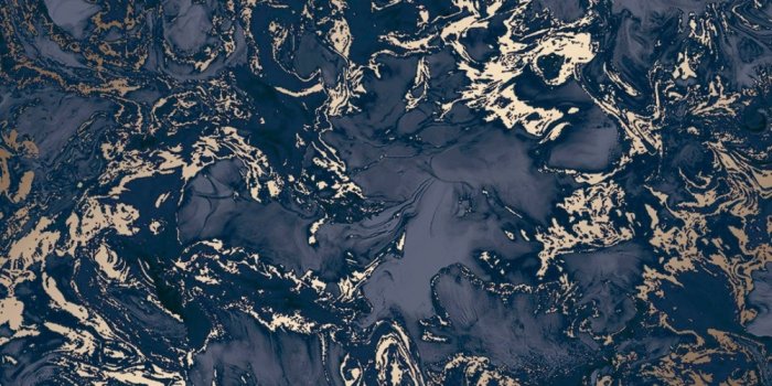 1000x1000 Liquid Marble wallpaper in blue & gold | I Love Wallpaper