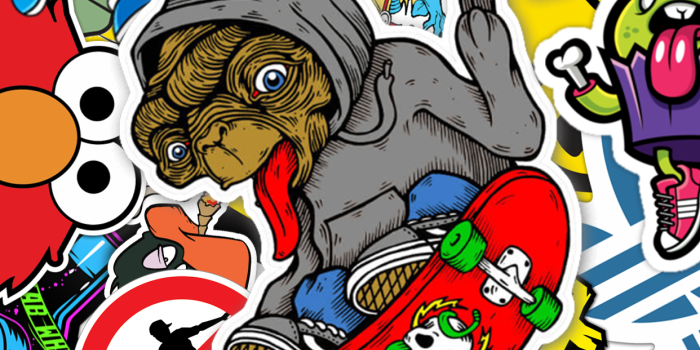 1242x2208 Skate Stickers Wallpapers