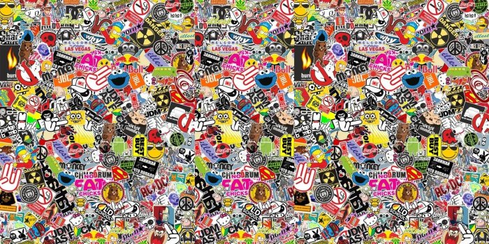 1920x1080 55+ Sticker Bomb Wallpaper HD